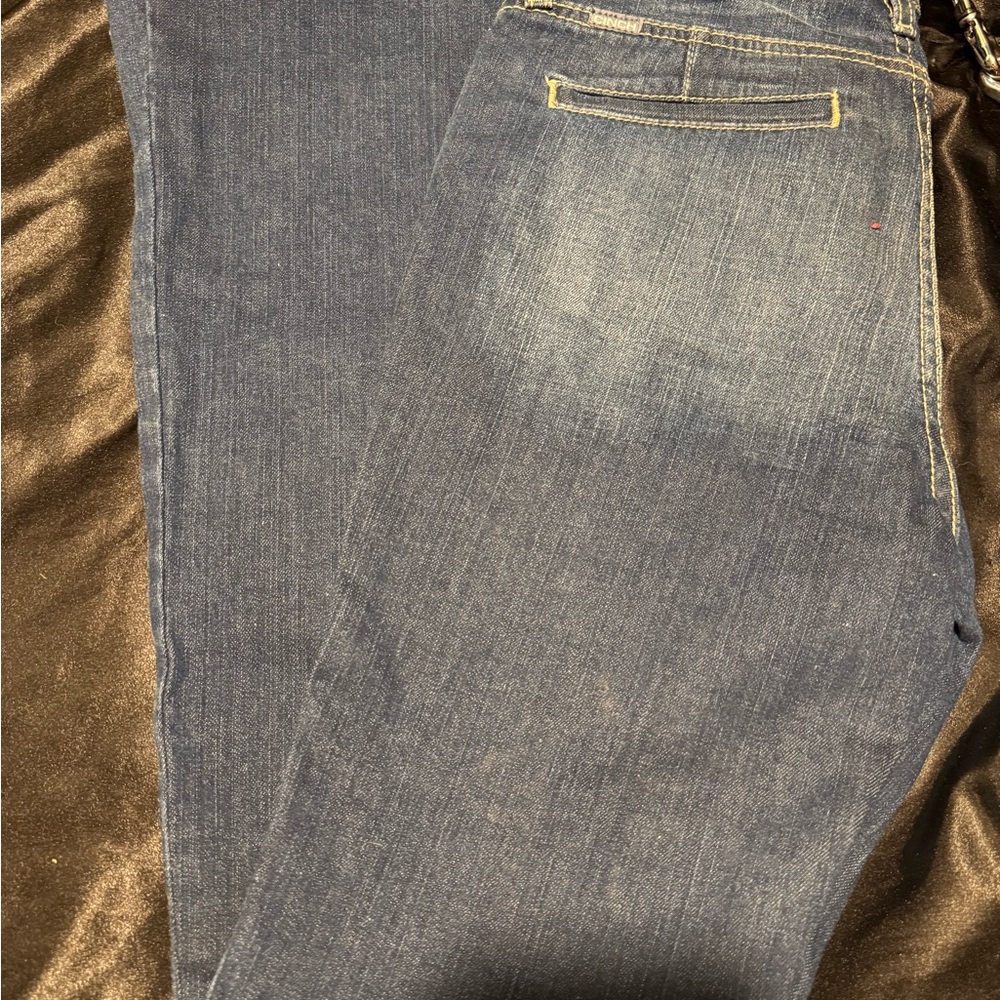 Cinch Blue Flare Wide Leg Jeans
